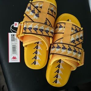 Kappa slides 222 yellow/purple/white